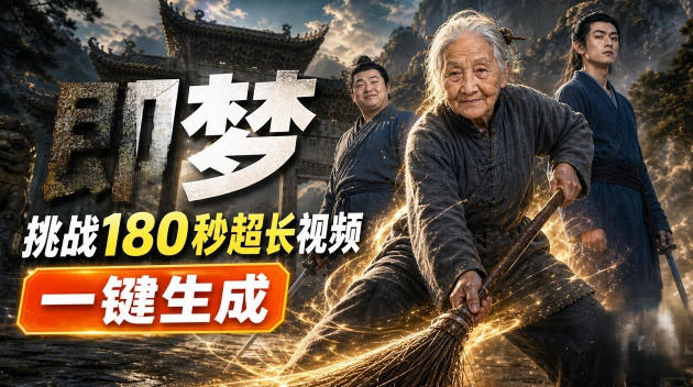 即梦挑战180秒超长视频!一键生成3分钟电影?完整制作流程详细分享!-御文网