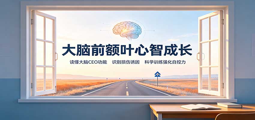 大脑前额叶心智成长:读懂大脑CEO功能,识别损伤诱因,科学训练强化自控力-御文网