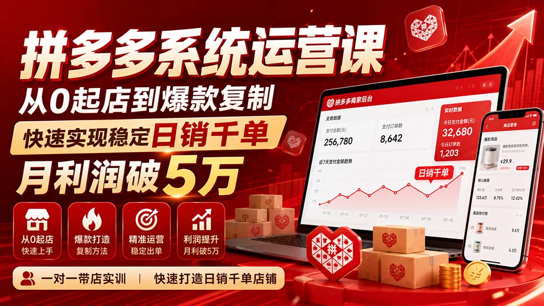 拼多多系统运营课(更新8月-御文网