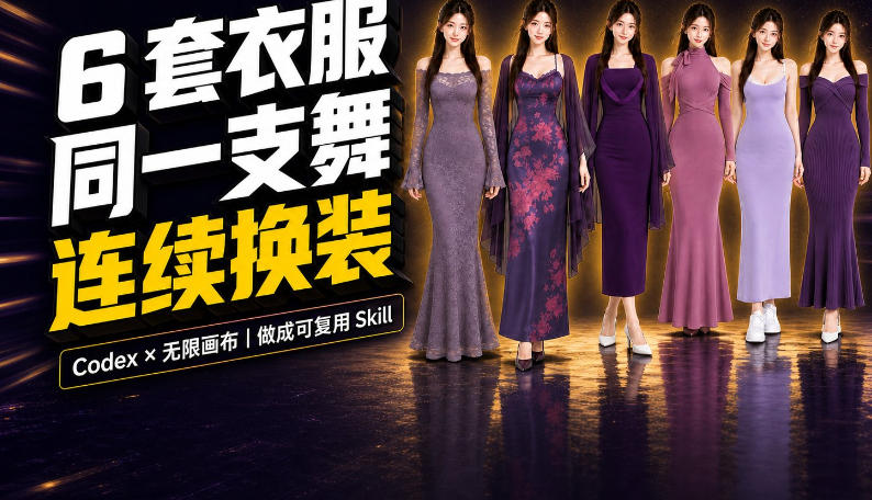 同一支舞,6套衣服按顺序切换:我把服装换装视频做成了一个Skill-御文网