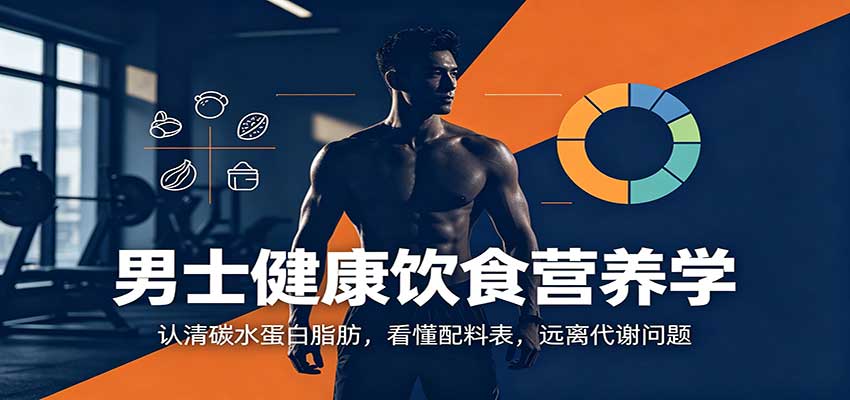 男士健康饮食营养学:认清碳水蛋白脂肪,看懂配料表,远离代谢问题-御文网