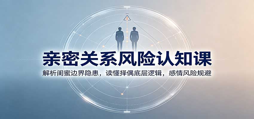 亲密关系风险认知课：解析闺蜜边界隐患，读懂择偶底层逻辑，感情风险规避-御文网