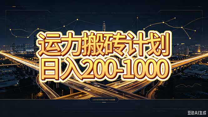 运力搬砖，风口项目。当日收益稳定200-1000。 每天仅需一小时，新人轻松上手。-御文网