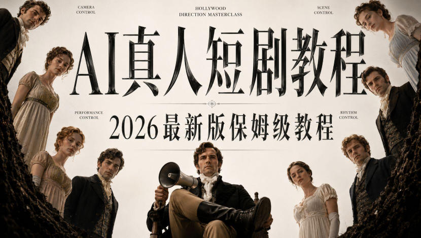 AI真人短剧制作全流程，AI视频大佬专为零基础研制的AI短剧教程，保姆级教程，新手一学就会！-御文网