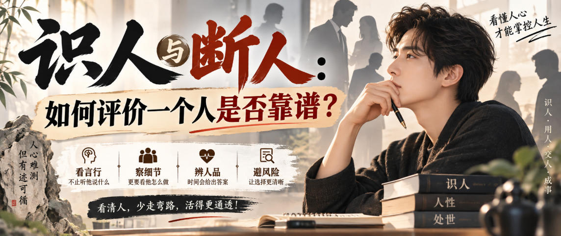 付费文章:识人与断人:如何评价一个人是否靠谱?-御文网