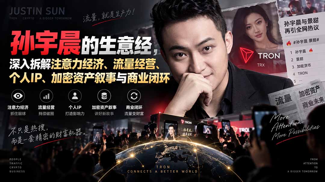 某星球精华文章——孙宇晨的生意经,深入拆解注意力经济、流量经营、个人IP、加密资产叙事与商业闭环-御文网