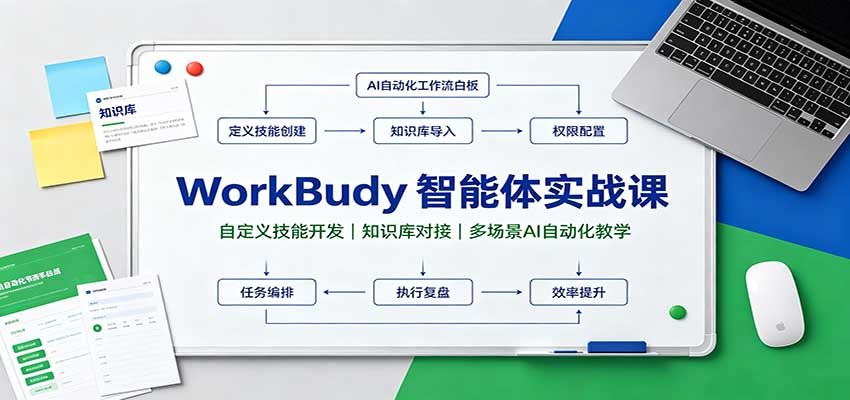 WorkBuddy智能体实战课:自定义技能开发,知识库对接,多场景AI自动化教学-御文网