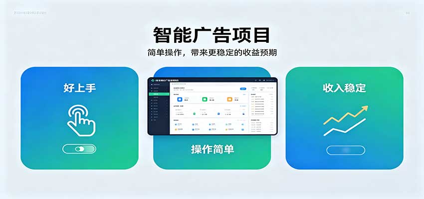 智能广告挂机项目，操作简单上手快，收益稳定可持续。稳定日入300+-御文网