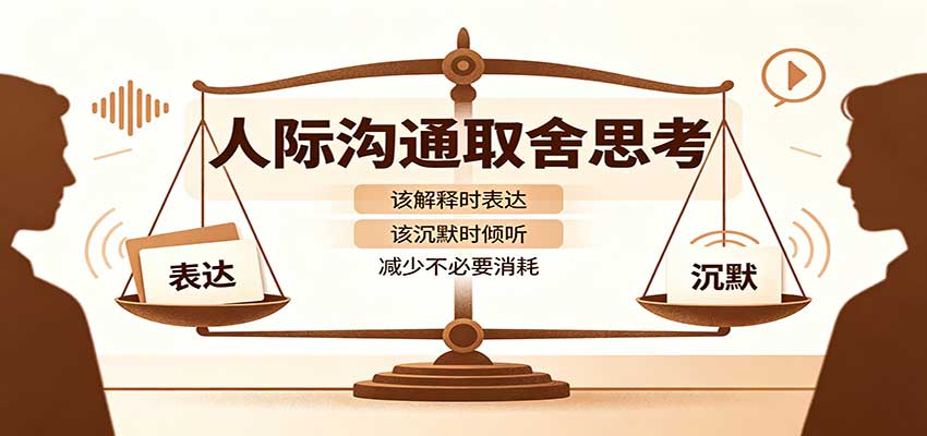 人际沟通取舍思考:分清解释与沉默边界,拿捏职场生活沟通分寸减少情绪内耗-御文网