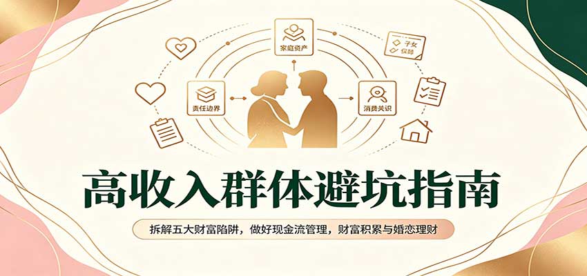 高收入群体避坑指南：拆解五大财富陷阱，做好现金流管理，财富积累与婚恋理财-御文网