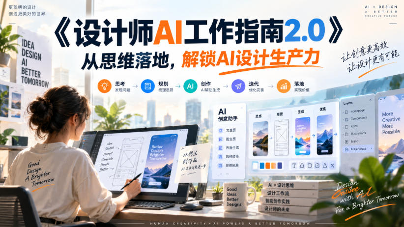 《设计师AI工作指南2.0》从思维落地-无水印，解锁AI设计生产力-御文网