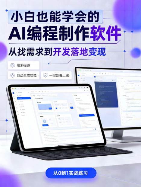 手把手教会你ai编程制作软件到变现全路径,零基础小白轻松上手,从找需求到开发落地变现【揭秘】-御文网