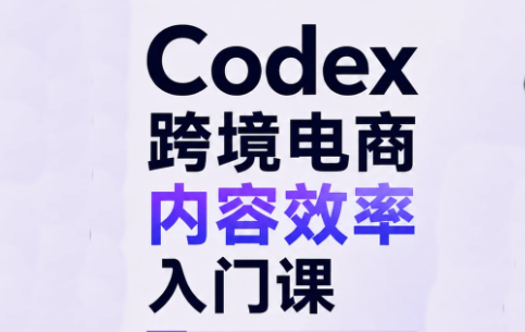 Codex跨境电商内容效率入门课-御文网