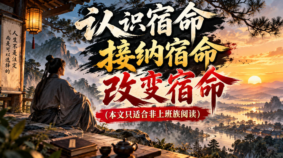 某公众号付费文章：认识宿命，接纳宿命，改变宿命(本文只适合非上班族阅读)-御文网