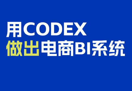 电商108将·用Codex做出电商BI系统-御文网