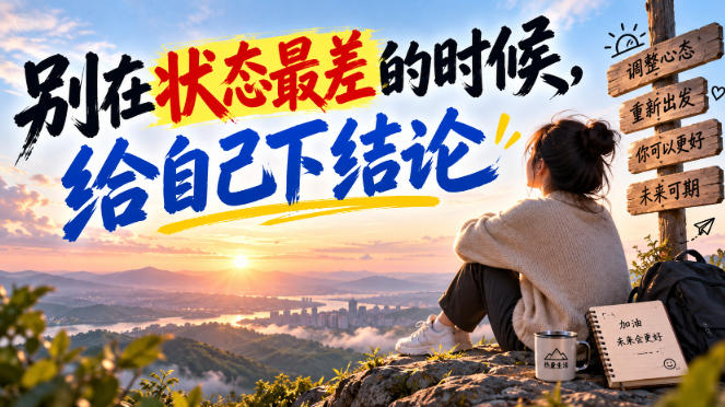 某公众号付费文章：别在状态最差的时候，给自己下结论-御文网