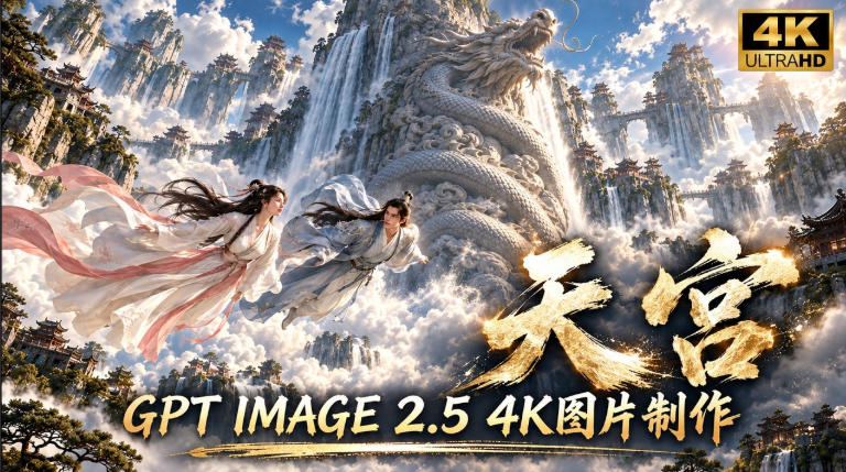 GPT Image 2.5实测!4K到底多清楚?皮肤、手指、修图与天宫场景全面测试-御文网