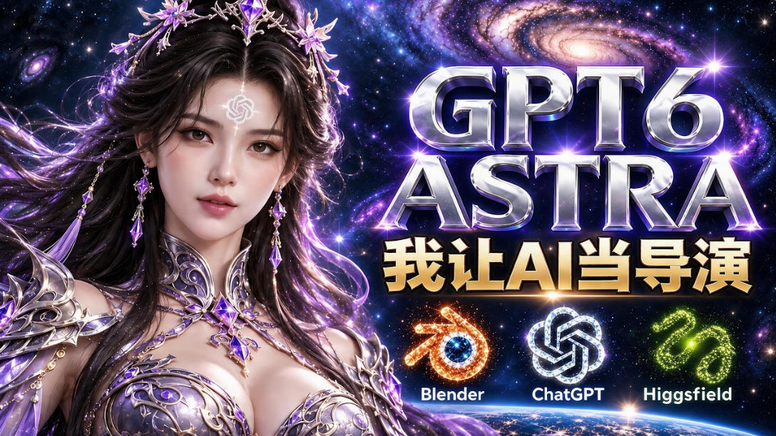 让GPT-6 Astra当导演!Higgsfield和Blender实战打造30秒玄幻精准运镜短片!-御文网