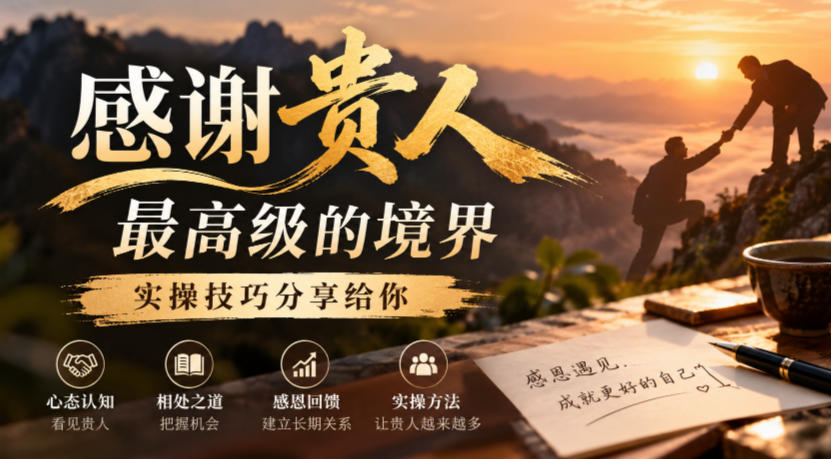 某公众号付费文章:感谢贵人最高级的境界,实操技巧分享给你-御文网