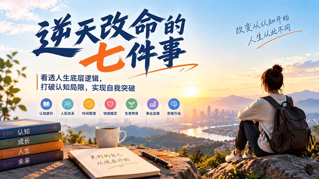 付费文章:逆天改命的七件事,看透人生底层逻辑,打破认知局限,实现自我突破-御文网